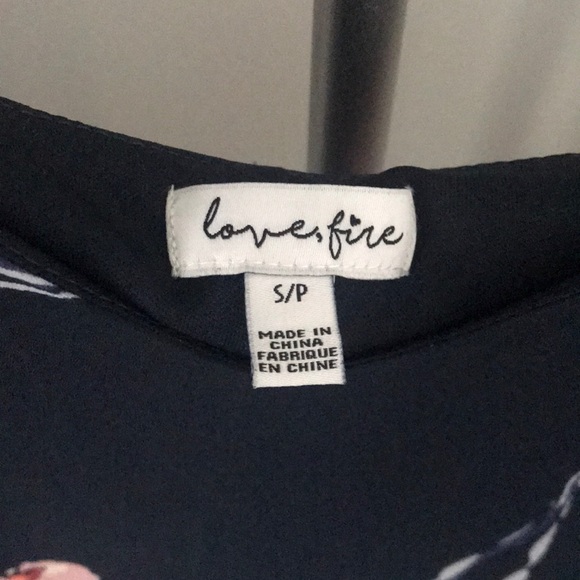 Blue Floral Spring/Summer Dress - Picture 4 of 4